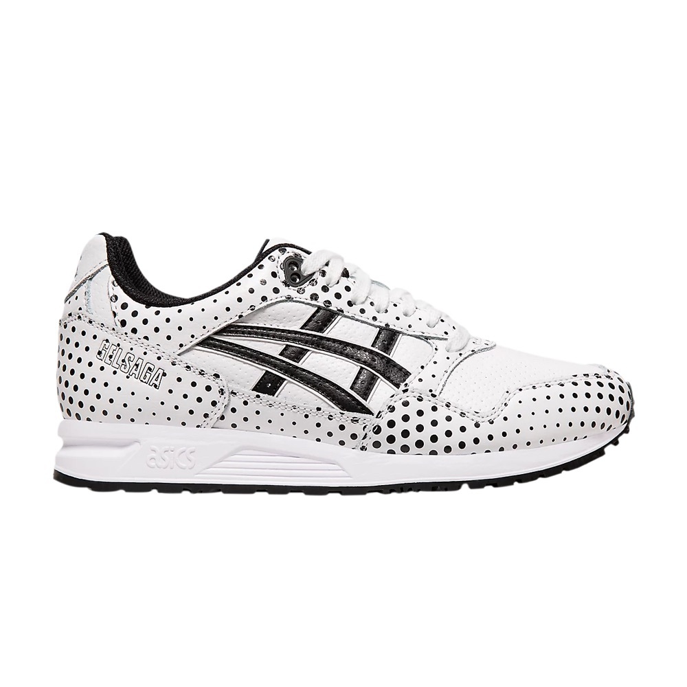 ASICS Tiger Women’s Gel Saga White Black Polka Dots Sneakers Size 6.5